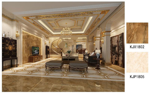 mansion88金刚釉瓷砖维也纳金玉KJP1805效果图