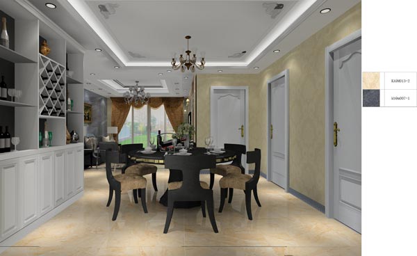 mansion88家装：井冈山协调家园安顿小区130㎡欧式气概装修鉴赏