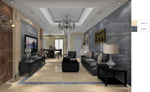 mansion88家装：井冈山协调家园安顿小区130㎡欧式气概装修鉴赏