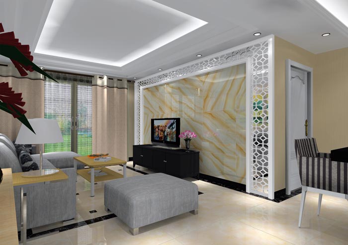 mansion88家装：井冈山协调家园安顿小区130㎡现代气概装修鉴赏