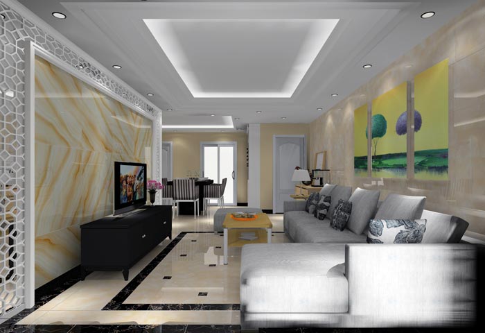 mansion88家装：井冈山协调家园安顿小区130㎡现代气概装修鉴赏