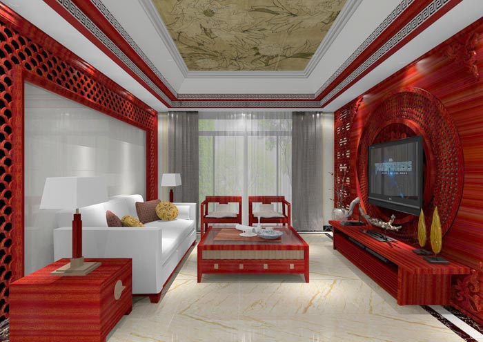 mansion88家装：佛山佛山容桂颐澳花园112㎡的中式气概装修鉴赏